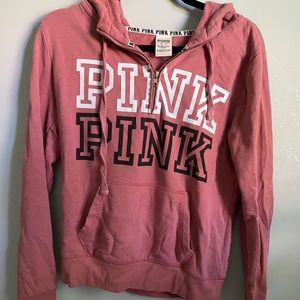 Pink Victoria Secret half zip sweatshirt 💕